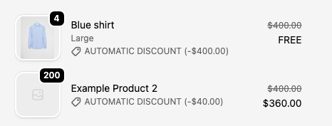 Automatic discount applying in Shopify checkout