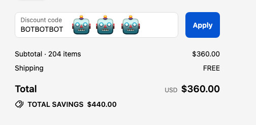 Browser coupon extension trying multiple discount codes