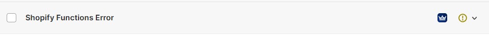 Example of a discount showing a yellow exclamation mark error during checkout