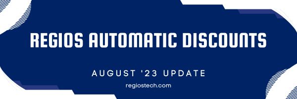 Regios Automatic Discounts August '23 update