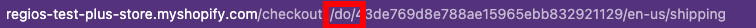 A draft order checkout URL, with the '/do/' highlighted.